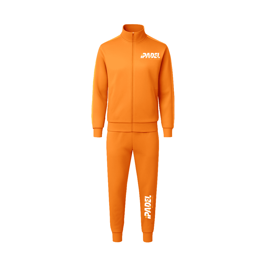 iPadel Mens Orange Tracksuit Set